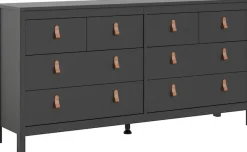 Home affaire Kommode »Madrid, Aufbewahrung, Schubladenschrank, Stauraum« mit 4 kleinen und 4 großen Schubladen, Breite 160 cm