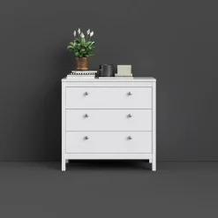 Home affaire Kommode »Madrid, Aufbewahrung, Schubladenschrank, Stauraum« mit 3 Schubladen, Breite 82,3 cm