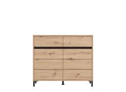 Home affaire Kommode »Marron für Wohnzimmer, Flur, Schlafzimmer« Breite 106 cm, mit 2 Schubladen, hinter Türen 4 Fächer