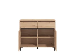 Home affaire Kommode »Marron für Wohnzimmer, Flur, Schlafzimmer« Breite 106 cm, mit 2 Schubladen, hinter Türen 4 Fächer