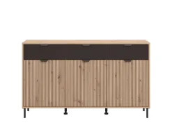 Home affaire Kommode »Mayenne Sideboard, Schubladenschrank, Kommode, Anrichte, Breite 157cm« Wohnzimmermöbel, Schlafzimmermöbel, mit Drehtüren und drei Schubladen