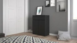 Home affaire Kommode »Naia« abgerundete Schubladenkanten auf Metallgleiter, Breite 80,2 cm