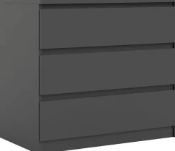 Home affaire Kommode »Naia« abgerundete Schubladenkanten auf Metallgleiter, Breite 77 cm
