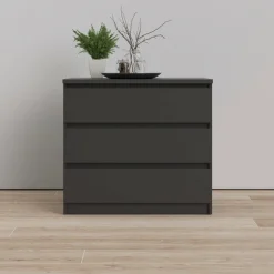 Home affaire Kommode »Naia« abgerundete Schubladenkanten auf Metallgleiter, Breite 77 cm