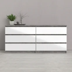 Home affaire Kommode »Naia,6 Schubladen im skandinavischen Design, Breite 158 cm« Viel Stauraum mit griffloser Front, in mehreren Farben