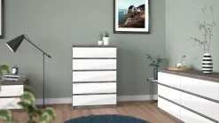 Home affaire Kommode »Naia,6 Schubladen im skandinavischen Design, Breite 158 cm« Viel Stauraum mit griffloser Front, in mehreren Farben