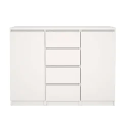 Home affaire Kommode »Naia, Sideboard, 4 Schubladen, 2 Türen, Aufbewahrung, grifflose Front« Mit Einlegeböden, modern, skandinavisches Design, in mehrere Farben