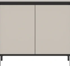 Home affaire Kommode »NORT, Höhe: 92 cm, mit Metall Stabfuß, 2 Türen, 2 Einlegeböden« Anrichte, Sideboard, Schrank, Board, Highboard