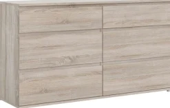 Home affaire Kommode »Nova, Aufbewahrung, Schubladenschrank, Stauraum« 8 Schubladen, Stauraum, grifflos, Breite 154 cm, Höhe 84 cm