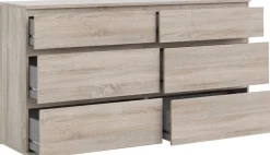 Home affaire Kommode »Nova, Aufbewahrung, Schubladenschrank, Stauraum« 8 Schubladen, Stauraum, grifflos, Breite 154 cm, Höhe 84 cm