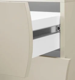 Home affaire Kommode »Onda« Onda, 154 cm breit, Kaschmir, mit 6 Schubladen, Made in Italy