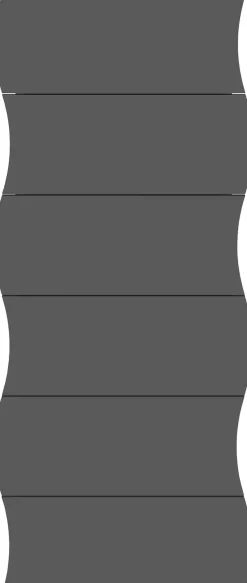 Home affaire Kommode »Onda« Onda, 50 cm breit, Anthrazit matt, 6 Schubladen, Made in Italy