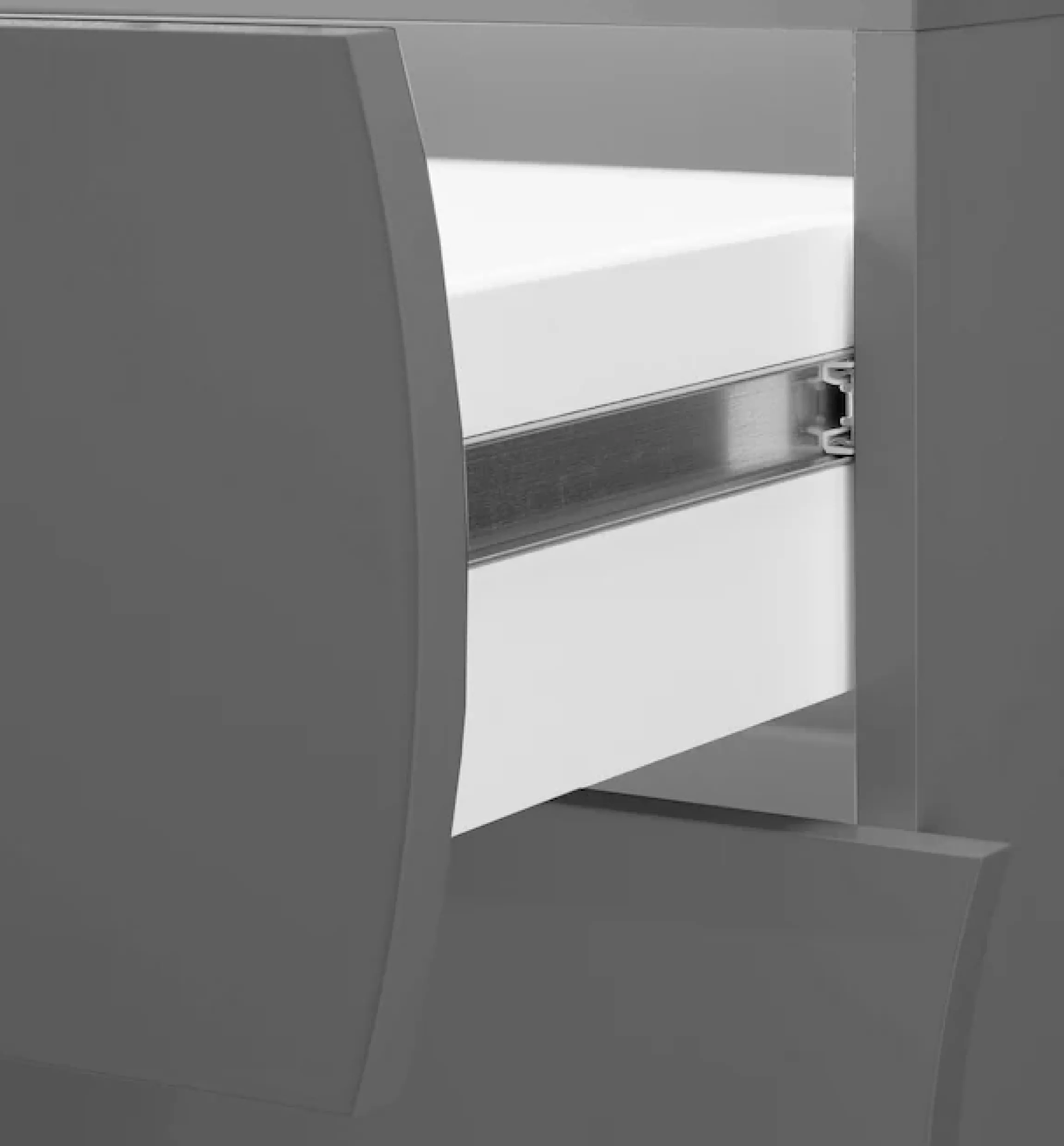 Home affaire Kommode »Onda« Onda, 50 cm breit, Anthrazit matt, 6 Schubladen, Made in Italy