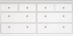 Home affaire Kommode »Paris, Aufbewahrung, Schubladenschrank, Stauraum, mit 8 Schubladen« Landhausstil, Elegant, geräumig, Breite 184 cm, Höhe 87 cm