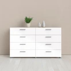 Home affaire Kommode »Pepe, Aufbewahrung, Schubladenschrank, Stauraum« Sideboard mit 8 Schubläden, Breite 140 cm, Höhe 82 cm