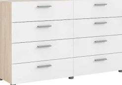 Home affaire Kommode »Pepe, Aufbewahrung, Schubladenschrank, Stauraum« Sideboard mit 8 Schubläden, Breite 140 cm, Höhe 82 cm