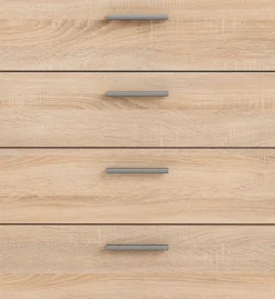 Home affaire Kommode »Pepe, Aufbewahrung, Schubladenschrank, Stauraum« Sideboard mit 4 Schubläden, Breite 80 cm, Höhe 68 cm