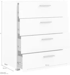 Home affaire Kommode »Pepe Schubkastenkommode« Sideboard mit vielen Stauraummöglichkeiten, Breite 70 cm