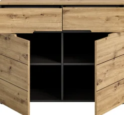 Home affaire Kommode »REHAT, TOPSELLER!, Breite 100cm,2 Türen, 2 Schubkästen, 4 Fächer« in verschiedenen Farben erhältlich,Schuhschrank, Schuhkommode, Garderobenschrank, Anrichte