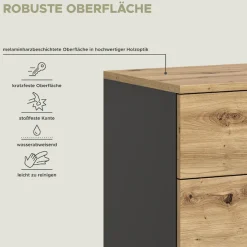 Home affaire Kommode »REHAT, TOPSELLER!« in verschiedenen Ausführungen erhältlich,Sideboard, Anrichte, Schrank, Board, Highboard