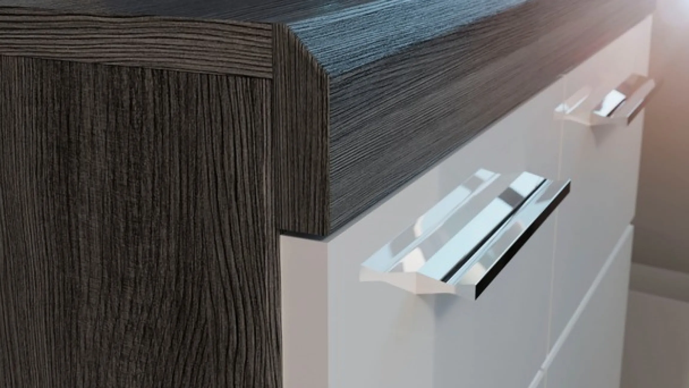 Home affaire Kommode »SIENA, Breite 80 cm, 1 Tür , 2 Einlegeböden, 3 Fächer, 4 Schubkästen« hochwertige Rillenfräsung in MDF Front,Schuhkommode, Schuhschrank, Anrichte, Sideboard