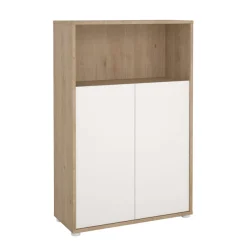 Home affaire Kommode »Sign Sideboard mit Ablageregal für Akten, Bücher« mit 2 Türen, dahinter 2 Einlegeböden, Höhe 123 cm, Breite 80 cm