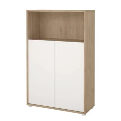 Home affaire Kommode »Sign Sideboard mit Ablageregal für Akten, Bücher« mit 2 Türen, dahinter 2 Einlegeböden, Höhe 123 cm, Breite 80 cm