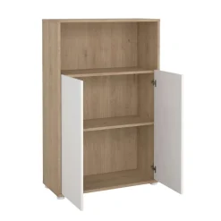 Home affaire Kommode »Sign Sideboard mit Ablageregal für Akten, Bücher« mit 2 Türen, dahinter 2 Einlegeböden, Höhe 123 cm, Breite 80 cm