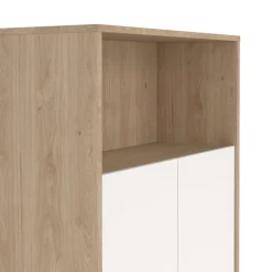 Home affaire Kommode »Sign Sideboard mit Ablageregal für Akten, Bücher« mit 2 Türen, dahinter 2 Einlegeböden, Höhe 123 cm, Breite 80 cm