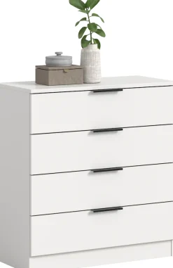 Home affaire Kommode »SKARDE, Breite 74 cm, 4 Schubkästen, viel Stauraum« in verschiedenen Farben und Breiten erhältlich, individuell einsetzbar,Sideboard, Anrichte, Schubkastenkommode, Schrank,