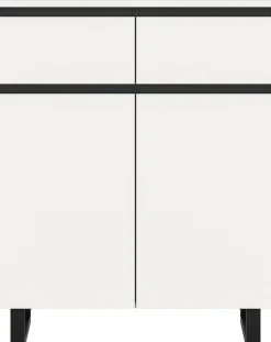 Home affaire Kommode »TOMA, Höhe: 99cm, mit Metall-Kufen-Fuß, 2 Türen, 2 Schubkästen« Anrichte, Sideboard, Schrank, Board, Highboard