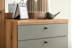 Home affaire Kompaktgarderobe »Mavas, Garderobe, Garderobenschrank, ScandicDesign, Evoke Eiche/Salbei« ausreichend Stauraum, für kleine Räume geeignet, 110 cm breit