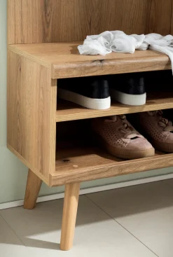 Home affaire Kompaktgarderobe »Mavas, Garderobe, Garderobenschrank, ScandicDesign, Evoke Eiche/Salbei« ausreichend Stauraum, für kleine Räume geeignet, 110 cm breit