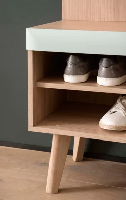 Home affaire Kompaktgarderobe »Torge, Garderobe mit Stauraum, Garderobenschrank im Scandic Design« in zwei Farben, viel Stauraum, 107 cm breit, für kleine Räume geeignet