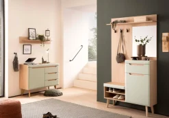 Home affaire Kompaktgarderobe »Torge, Garderobe mit Stauraum, Garderobenschrank im Scandic Design« in zwei Farben, viel Stauraum, 107 cm breit, für kleine Räume geeignet