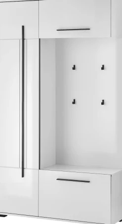 Home affaire Kompaktgarderobe »Cantara Flurgarderobe, modern, 2 Farben, 111 cm breit« vielseitig einsetzbar, unterschiedliche Stauraummöglichkeiten