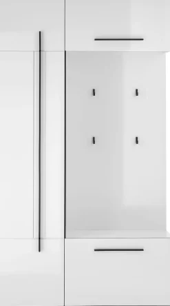 Home affaire Kompaktgarderobe »Cantara Flurgarderobe, modern, 2 Farben, 111 cm breit« vielseitig einsetzbar, unterschiedliche Stauraummöglichkeiten