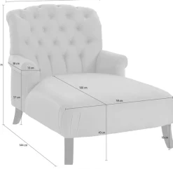 Home affaire Loveseat »Amiens Sessel Loungesessel« mit wunderschöner Knopfheftung im Rücken