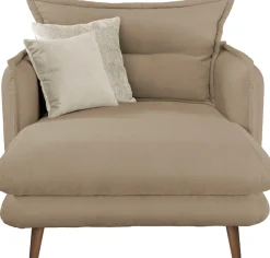 Home affaire Loveseat »Lazio, 111 cm breit, modern und bequem« Webstoff, inkl. Rücken- und Zierkissen