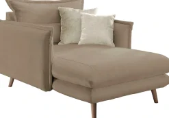 Home affaire Loveseat »Lazio, 111 cm breit, modern und bequem« Webstoff, inkl. Rücken- und Zierkissen