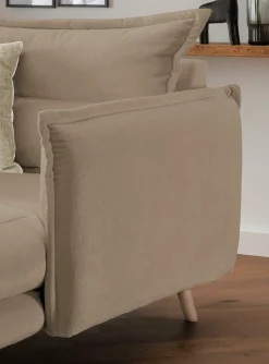 Home affaire Loveseat »Lazio, 111 cm breit, modern und bequem« Webstoff, inkl. Rücken- und Zierkissen