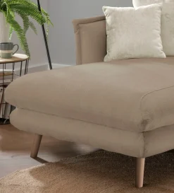 Home affaire Loveseat »Lazio, 111 cm breit, modern und bequem« Webstoff, inkl. Rücken- und Zierkissen
