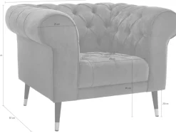 Home affaire Loveseat »Tinnum Loveseat, Chesterfield Sessel«