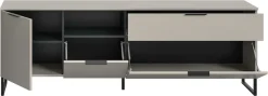 Home affaire Lowboard »ADIO, Breite 185 cm, 2 Klappen, 1 Schubkasten, 1 Tür, mit Metall-Kufen« 1 Stk. tlg. Sideboard, Kommode, TV-Schrank, Schrank, Wohnzimmerschrank, Anrichte