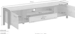Home affaire Lowboard »Aktiv« Breite 210 cm