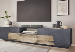 Home affaire Lowboard »ALIEN- TV-Board, mit 4 Türen, 1 Schublade und 1 offenes Fach« TV-Kommode Breite ca. 220 cm "Made in Italy"