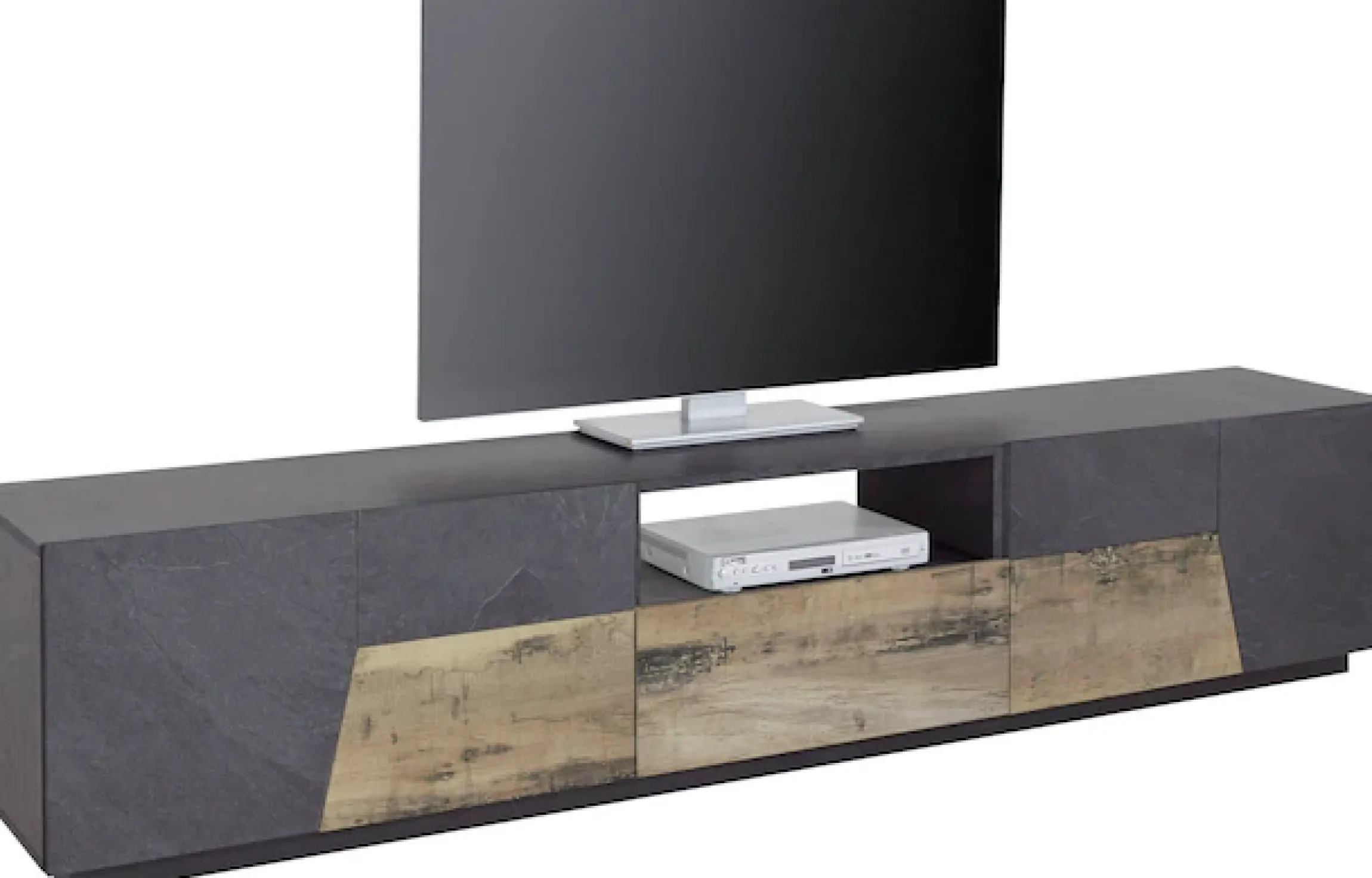 Home affaire Lowboard »ALIEN- TV-Board, mit 4 Türen, 1 Schublade und 1 offenes Fach« TV-Kommode Breite ca. 220 cm "Made in Italy"