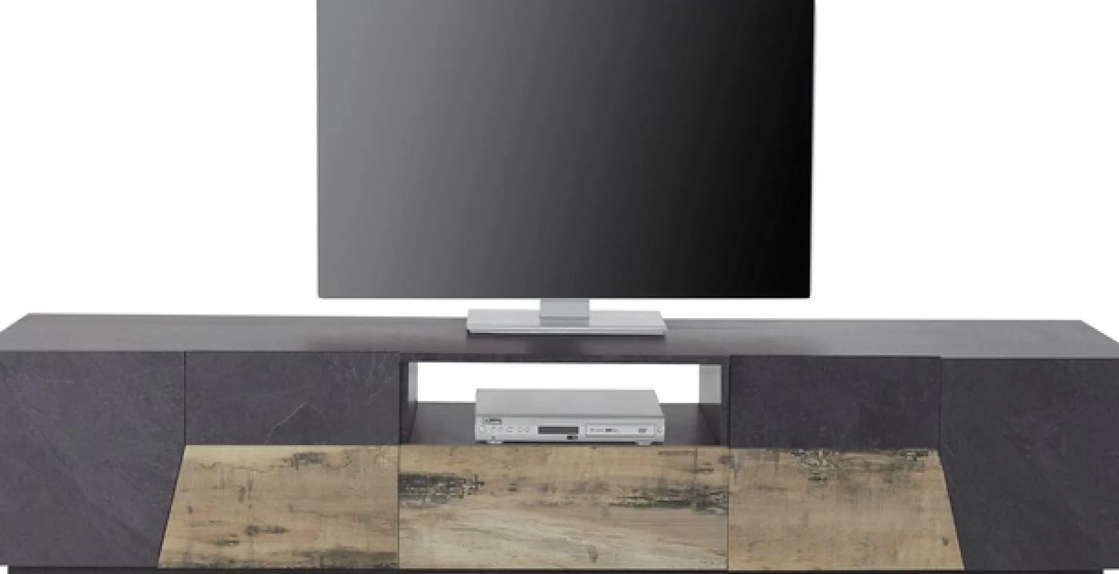 Home affaire Lowboard »ALIEN- TV-Board, mit 4 Türen, 1 Schublade und 1 offenes Fach« TV-Kommode Breite ca. 220 cm "Made in Italy"