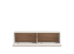 Home affaire Lowboard »Arles TV-Kommode, Breite 128 /154/192 cm, TV-Schrank,, Wandmontage« mit geschlossenen Fächern, in Kaschmir Farbe, mit Klappentüren