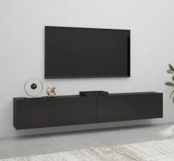 Home affaire Lowboard »Ava, Breite 180 cm, hängend und stehend montierbar« moderne grifflose TV-Kommode, TV-Schrank, TV-Board